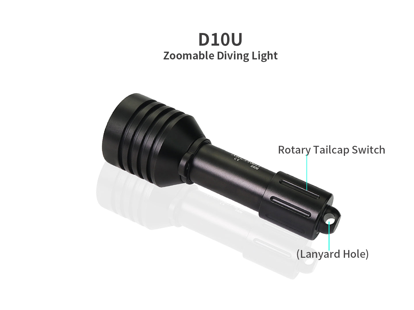 Archon D10U Zoomable Diving Light - 860 LM
