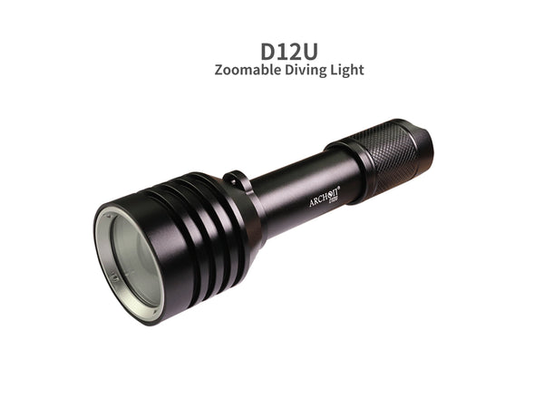 Archon D12U Zoomable Diving | White, Red & Blue Lights - 1,200 LM
