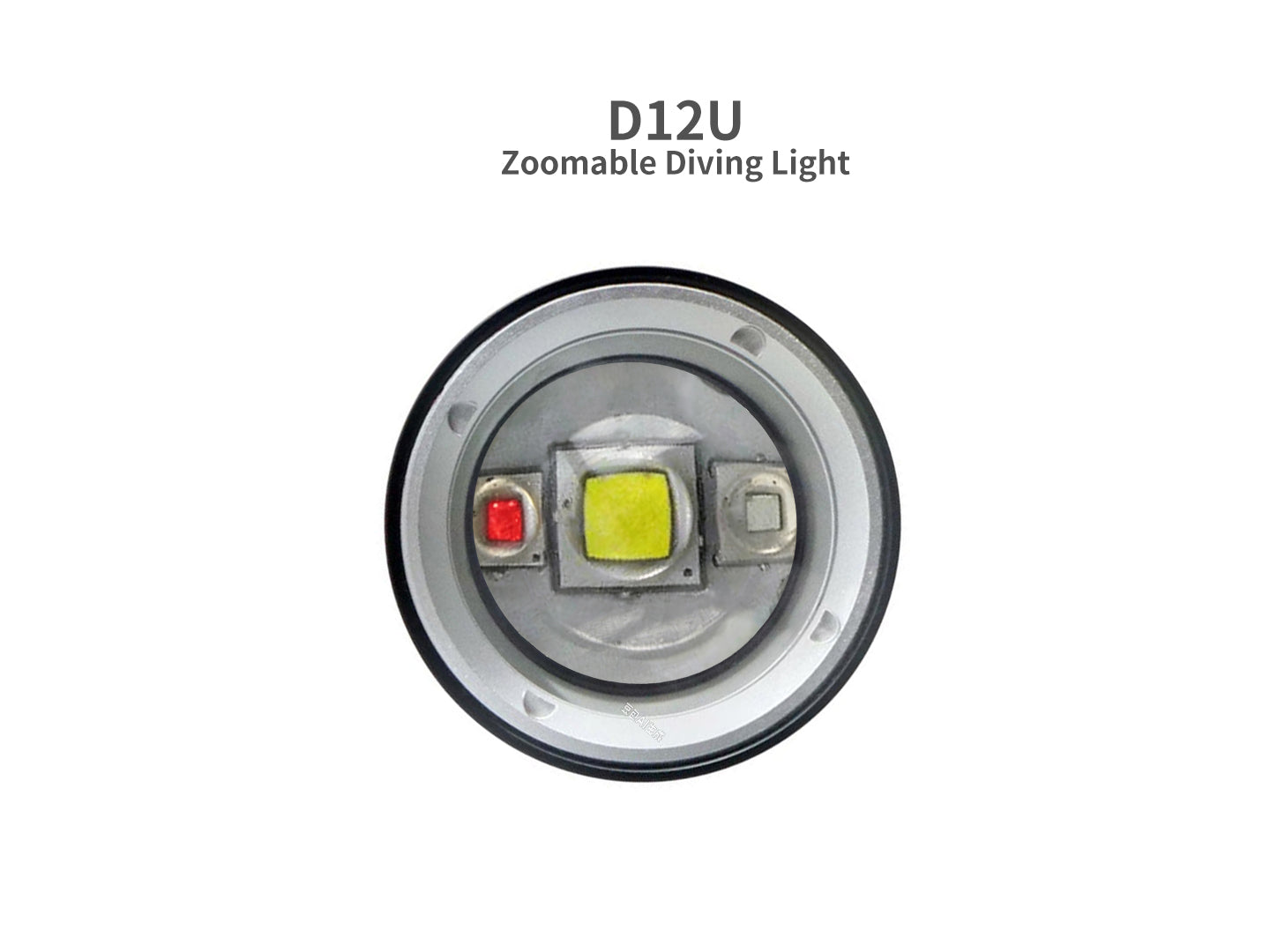 Archon D12U Zoomable Diving | White, Red & Blue Lights - 1,200 LM
