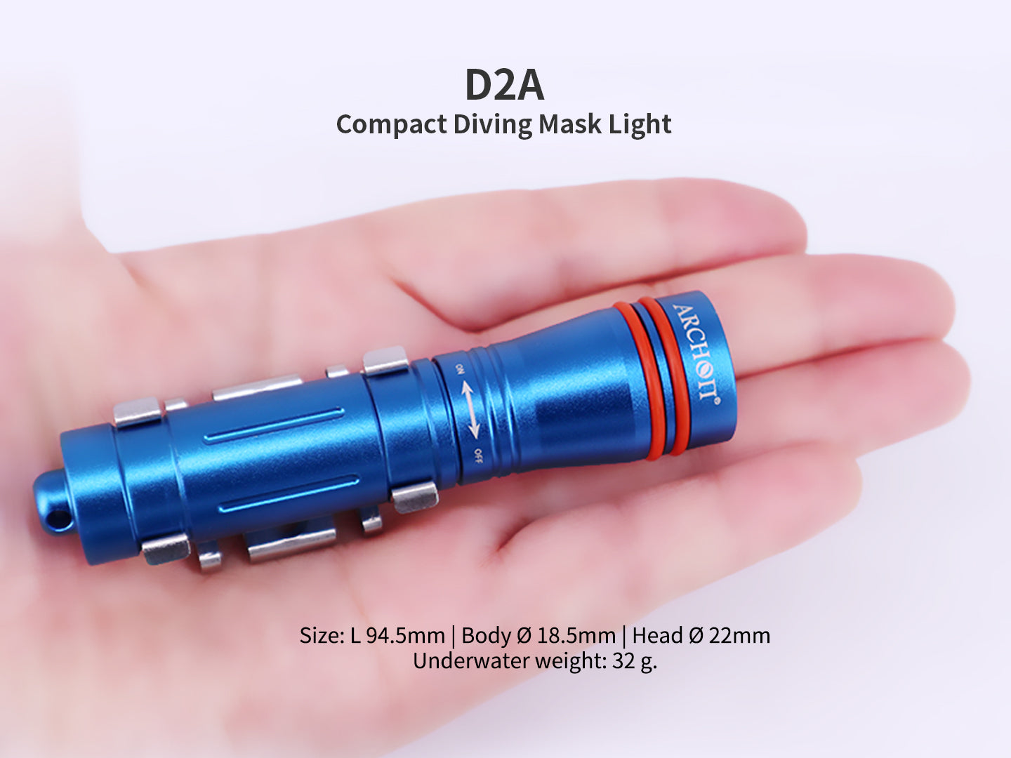 Archon D2A Compact Diving Mask Light - 450 LM