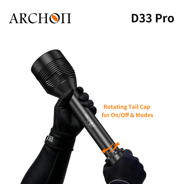 Archon D33 Pro Diving Flashlight - 5,000 LM