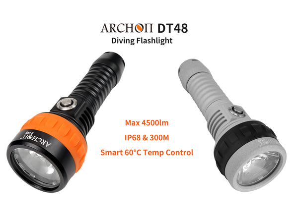 Archon DT48 Diving Flashlight | 7000mAh Type-C Charge – 4,500 LM