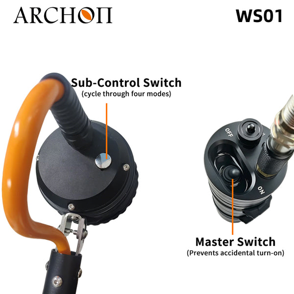 Archon WS01 Long-Pole Diving & Beachcombing Light - 13,800 LM